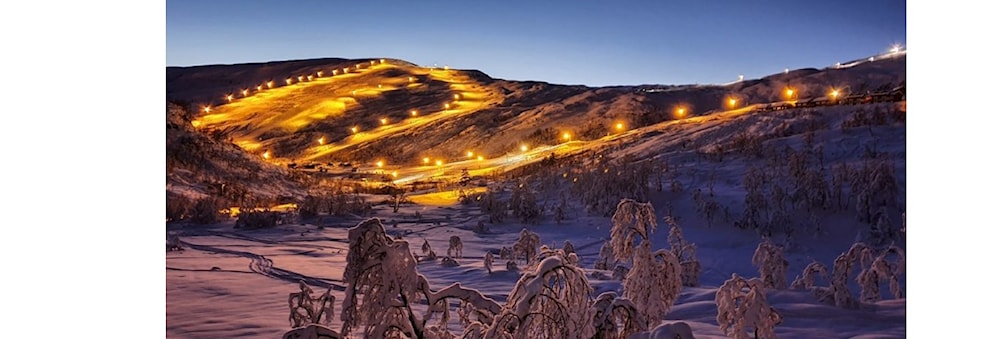 After work skiing